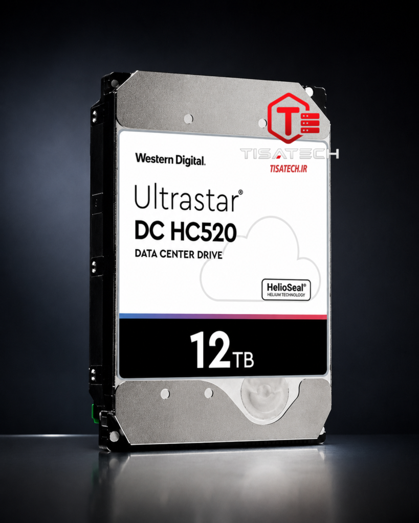 هارد وسترن دیجیتال ۱۲ ترابایت اولترا استار western digital HC520 12TB