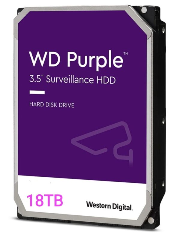 هارد دیسک وسترن دیجیتال 18 ترابایت بنفشwestern digital purple 18TB HDD