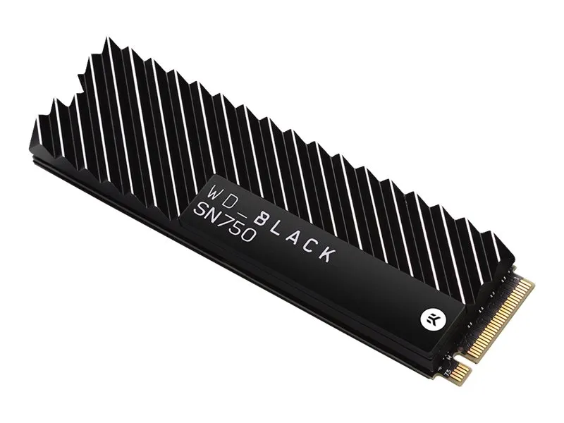 SSD وسترن دیجیتال بلک ۲ ترابایت NVMe با هیت‌سینک مدل SN750