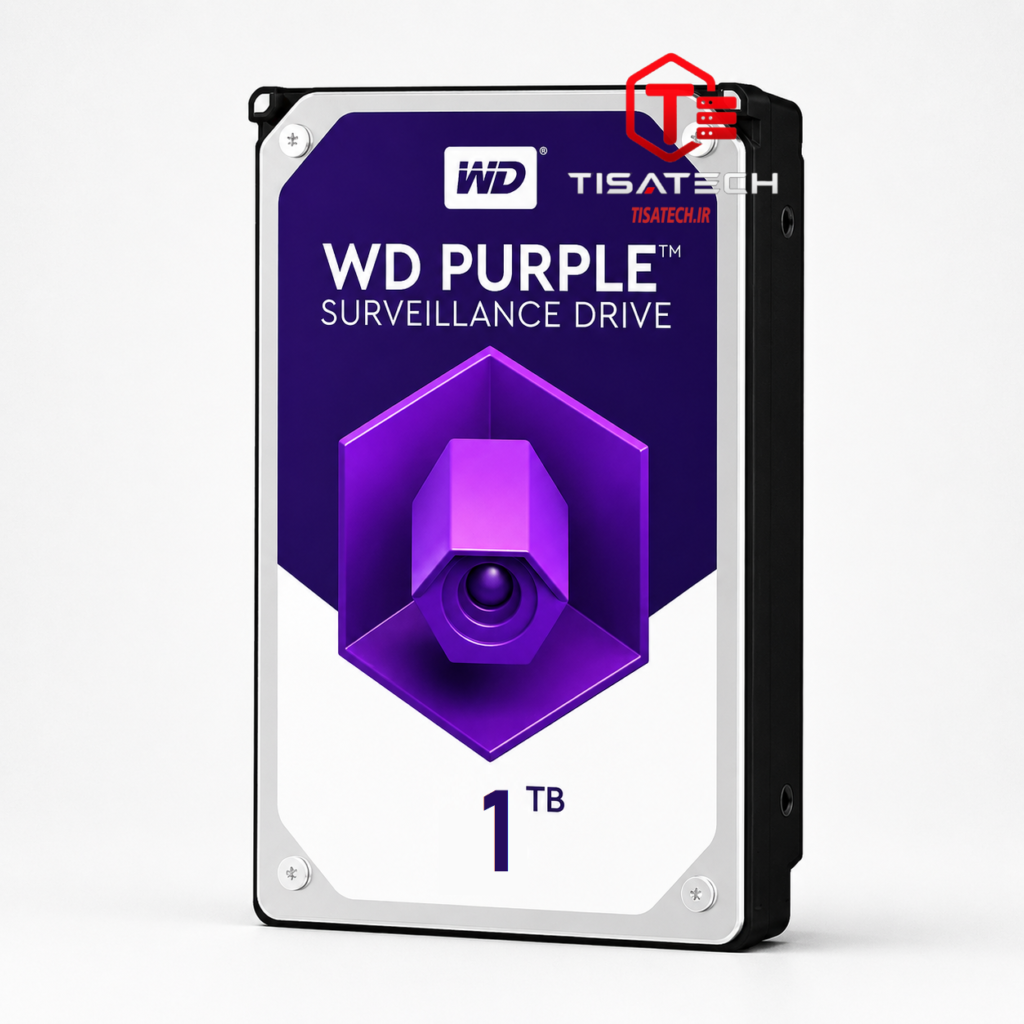 هارد دیسک وسترن دیجیتال بنفش ظرفیت ۱ ترابایت HDD western digital 1TB